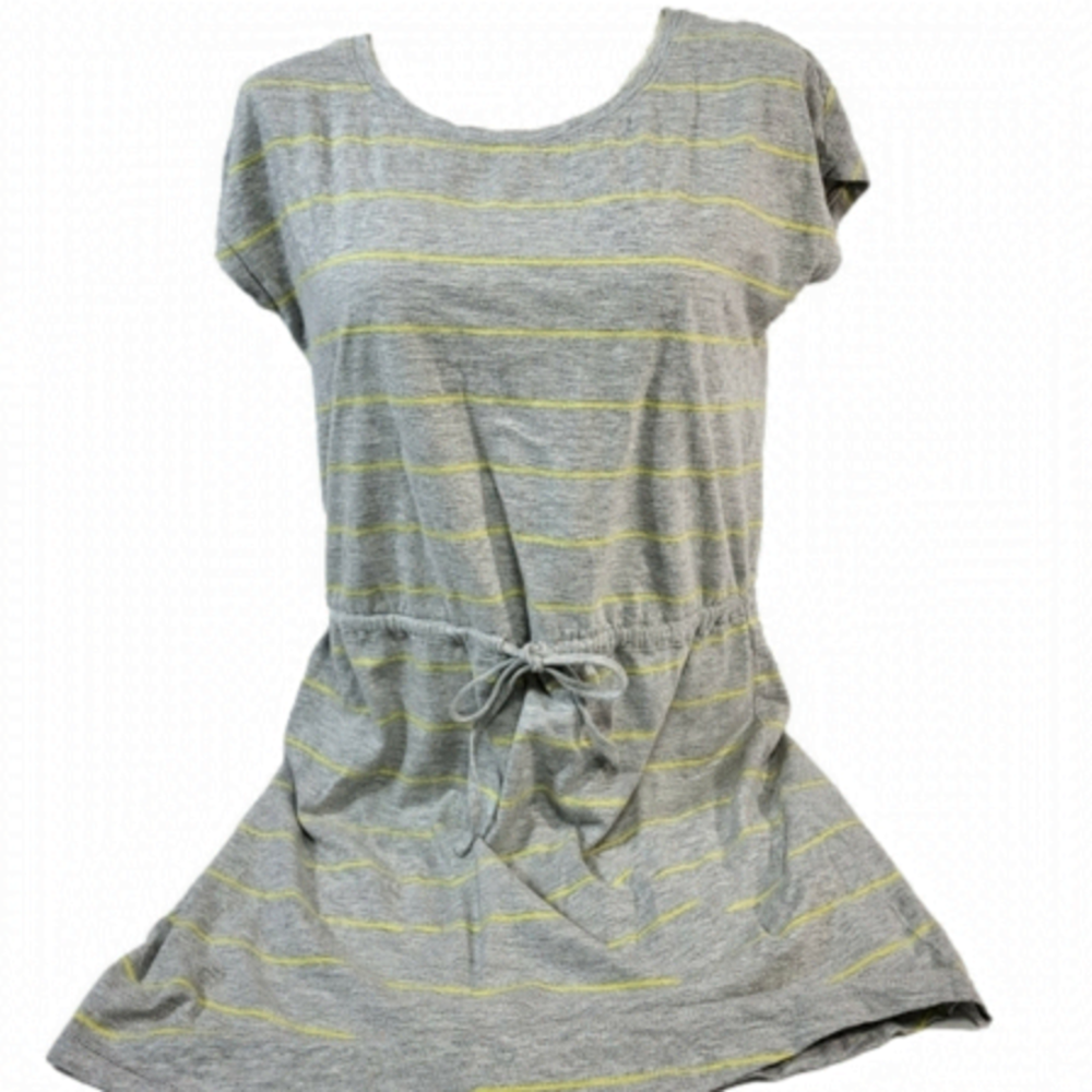 ONLY Grey and Yellow Stripped Dress